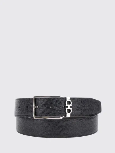 Ferragamo Belt Men In Black