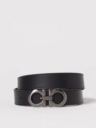 Ferragamo Belt Men  In Black