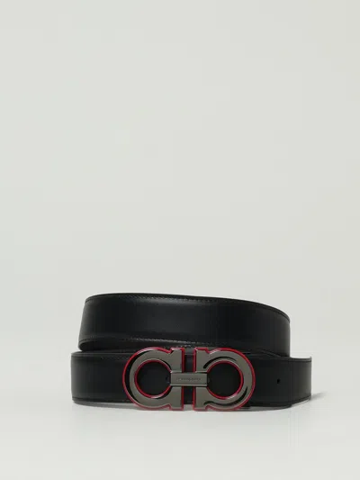 Ferragamo Belt Men  In Black