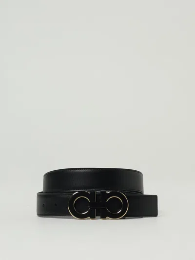 Ferragamo Belt Men  In Black