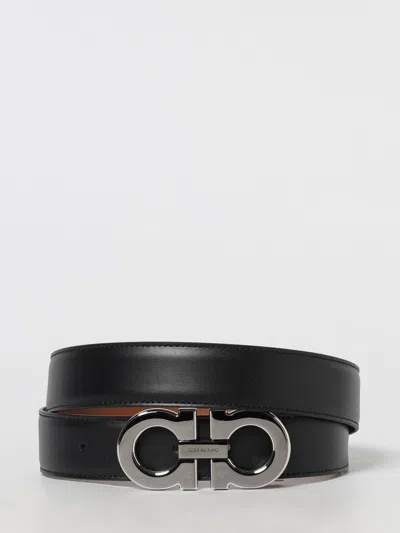 Ferragamo Belt Men  In Black