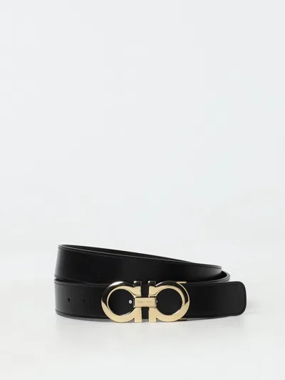Ferragamo Belt Men  In Black