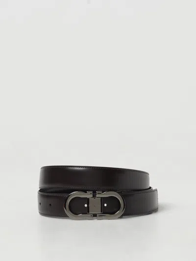 Ferragamo Belt Men  In Black