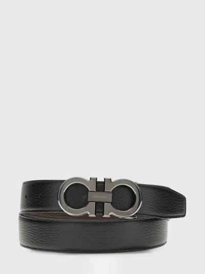 Ferragamo Belt Men  In Black
