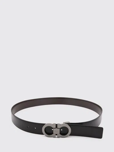 Ferragamo Belt Men  In Black