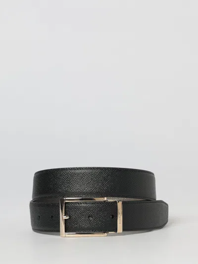 Ferragamo Belt Men  In Black