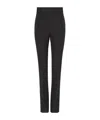 Ferragamo Pressed-crease Virgin Wool Tailored Trousers In Black
