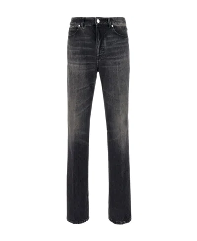 FERRAGAMO BELT-STRAP JEANS