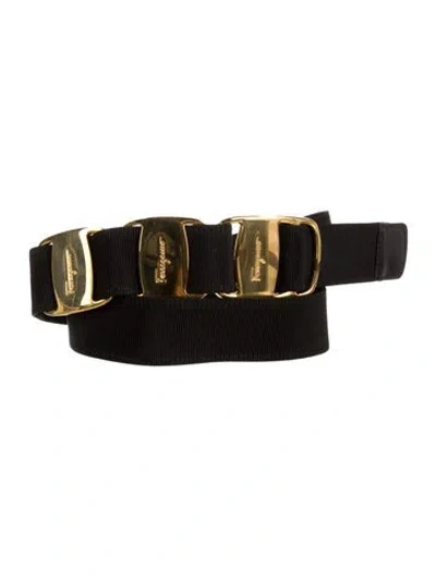 Pre-owned Ferragamo Belt W/ Tags In Black