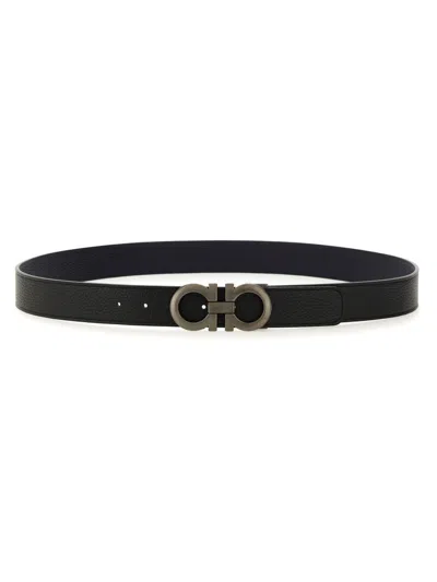 Ferragamo Belt With Hooks In Black