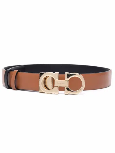 FERRAGAMO FERRAGAMO BELT WITH REVERSIBLE GANCINI BUCKLE