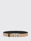 Ferragamo Gancini Reversible Belt In Neutral