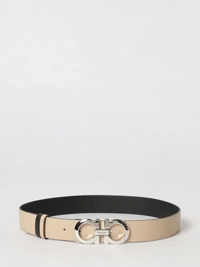 Ferragamo Belt Woman In Neutral