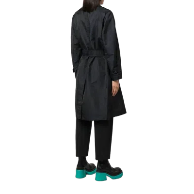 Ferragamo Belted Nylon Trench Coat In Multi