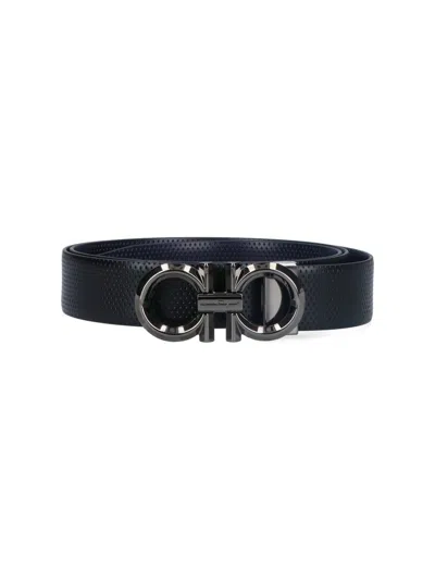 Ferragamo Belts In Black