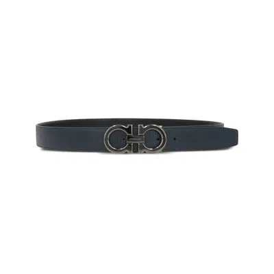 FERRAGAMO BELTS BLACK, BLUE
