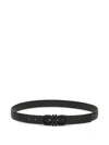 Ferragamo Reversible And Adjustable Gancini Belt In Black