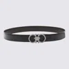 Ferragamo Belts Nero/hickory