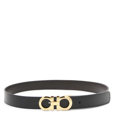 Ferragamo Belts Nero/hickory