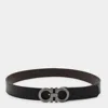 Ferragamo Belts Nero/hickory