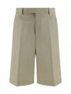 Ferragamo Shorts In Beige/khaki