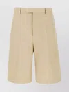Ferragamo Bermuda Shorts In Cotton With Belt Loops