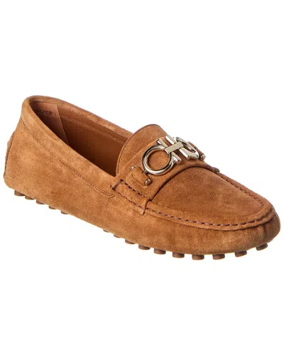Ferragamo Odilia Driving Loafer In Brown