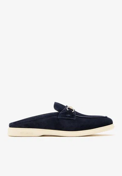 Ferragamo Berto Suede Slippers
