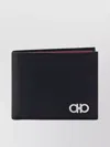 Ferragamo Revival Gancini Black Wallet In Black