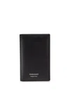 Ferragamo Bi-fold Leather Cardholder In Black