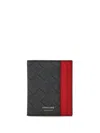 Ferragamo Bi-fold Leather Cardholder In Black
