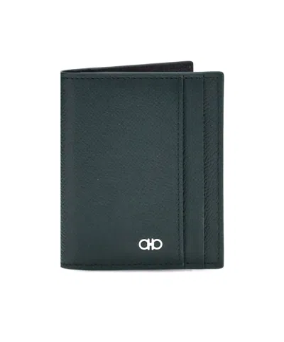 FERRAGAMO FERRAGAMO LOGO-PLAQUE BI-FOLD CARD HOLDER