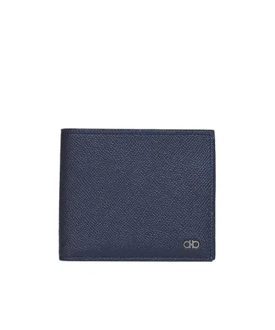 Ferragamo Bifold Wallet In Blue