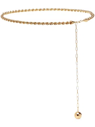 Ferragamo Bijoux Rope-chain Belt In Gold