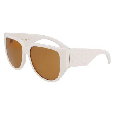 Ferragamo Bio Injected Women's Sunglasses In White