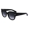 Ferragamo Rivets Acetate Cat-eye Sunglasses In Black