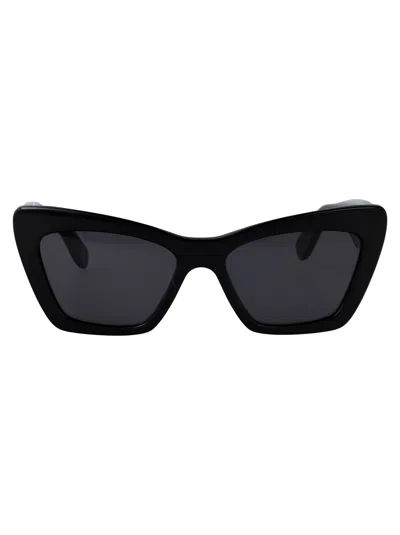 Ferragamo Black Acetate Sunglasses