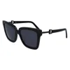 Ferragamo Black Acetate Sunglasses In Black