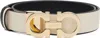 Ferragamo Black & Beige Medium Gancini Reversible Belt