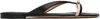 Ferragamo Black & Beige Mini Bow Flip-flops