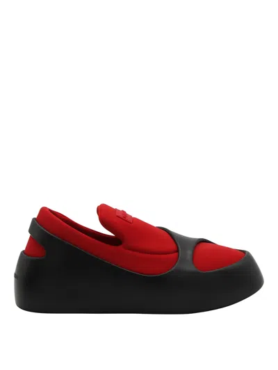 Ferragamo Cut-out Effect Slip-ons In Flamered
