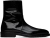 Ferragamo Black Ankle Boots In Nero || New Biscotto