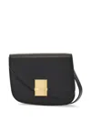 Ferragamo Women's Fiamma Asymmetric Foldover Top Crossbody Bag In Black