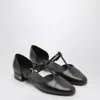 Ferragamo Black Ballerina T-strap Women