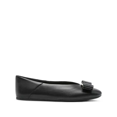 FERRAGAMO FERRAGAMO BLACK BALLET FLATS WOMEN