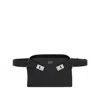 Ferragamo Men Leather Hug Fanny Pack In Black