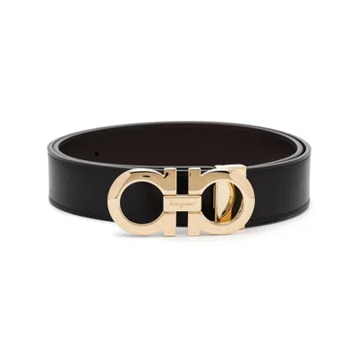 FERRAGAMO FERRAGAMO BLACK BELTS MEN