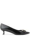 Ferragamo Varina 60mm Bow-detail Leather Pumps In Black