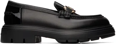 FERRAGAMO BLACK BROOKE LOAFERS