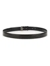 Ferragamo Black Calf Belts In Black